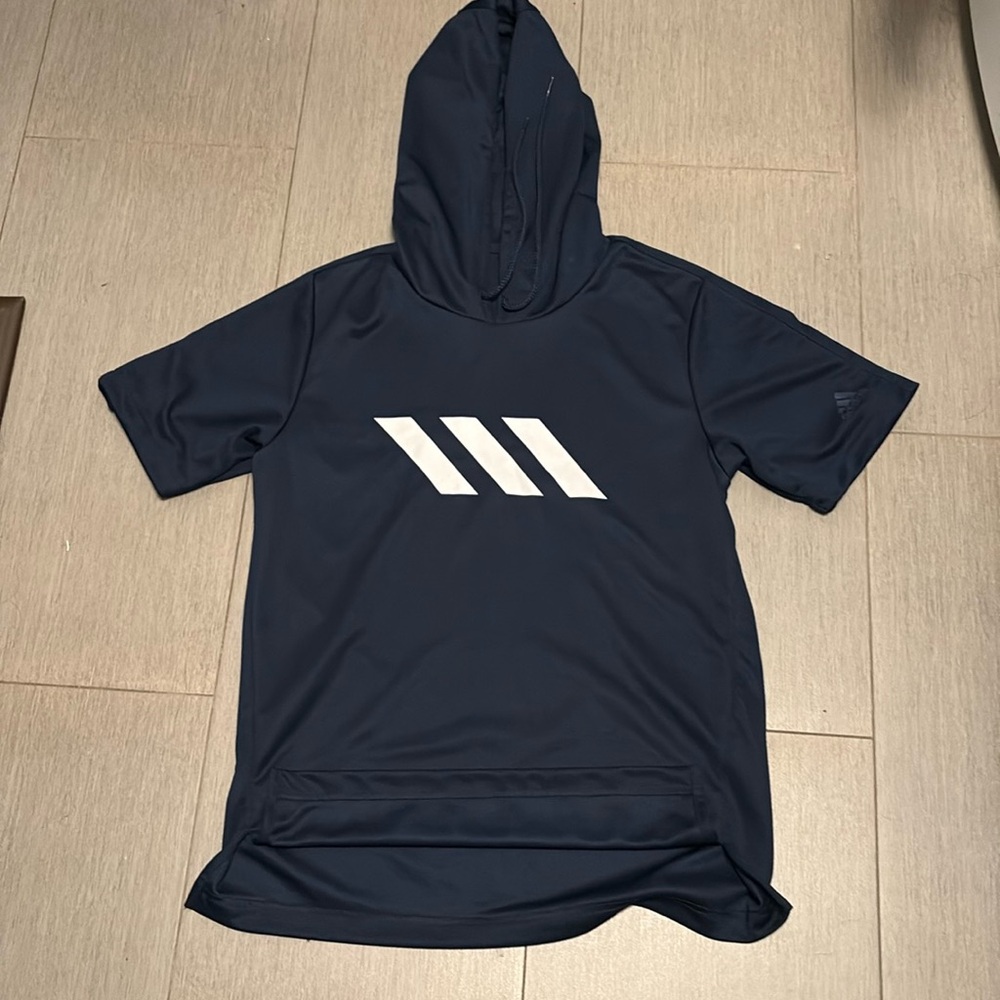 Men’s short sleeve hoodie, Adidas top